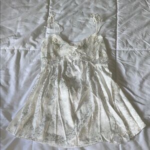 For Love And Lemons White Lace Chemise
